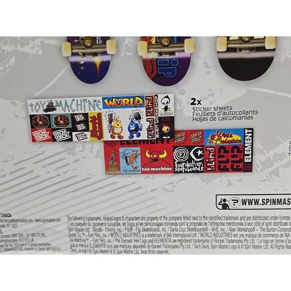 TECH DECK 25th Anniversary Pack 8 Fingerboards Silver Dude 96mm Limited NEW - Picture 15 of 16